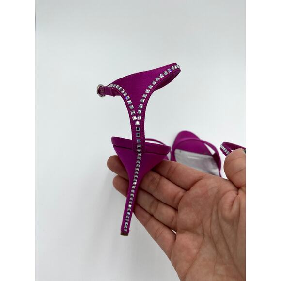 Manolo Blahnik Pink Heels with Silver Accents - Picture 13 of 16